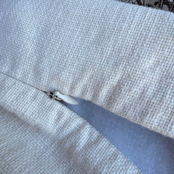 Set of 2 Pottery Barn Erica Medallion Pillow Covers 24”x24” Cream Taupe Boho Zen - Picture 7 of 10